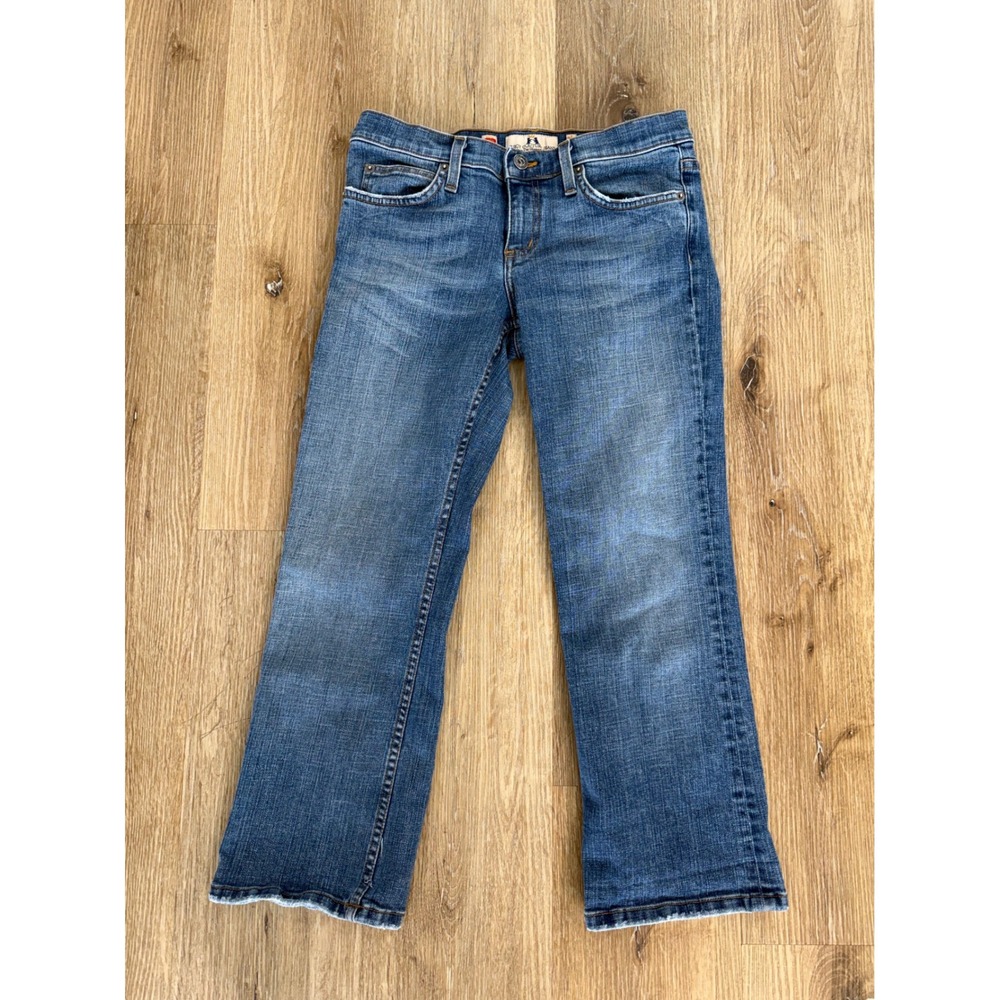 Juicy Couture Y2K Cropped Jeans Women‎ 28 Blue Medium Wash USA McBling VTG